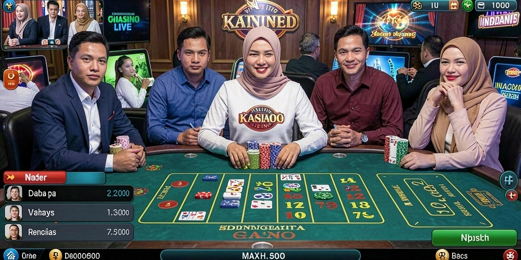 Dealer langsung memberikan pengalaman bermain yang lebih interaktif.