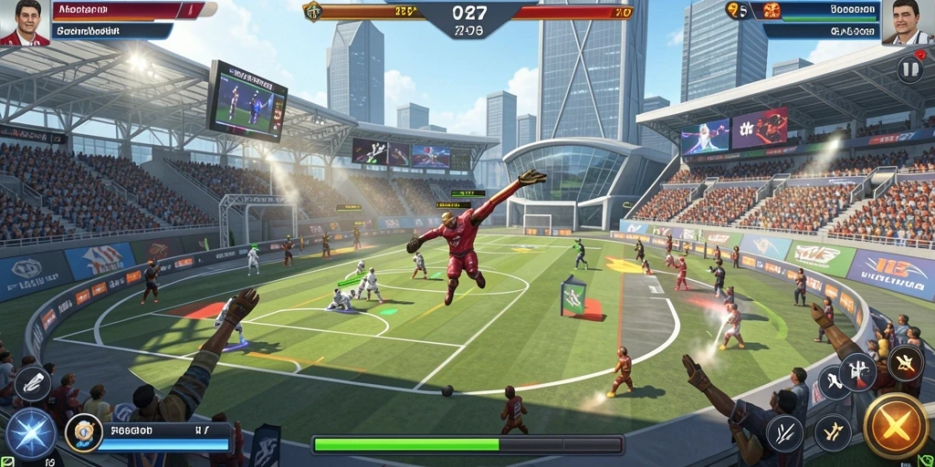 Screenshot aksi seru dalam mode multiplayer RPWIN1.
