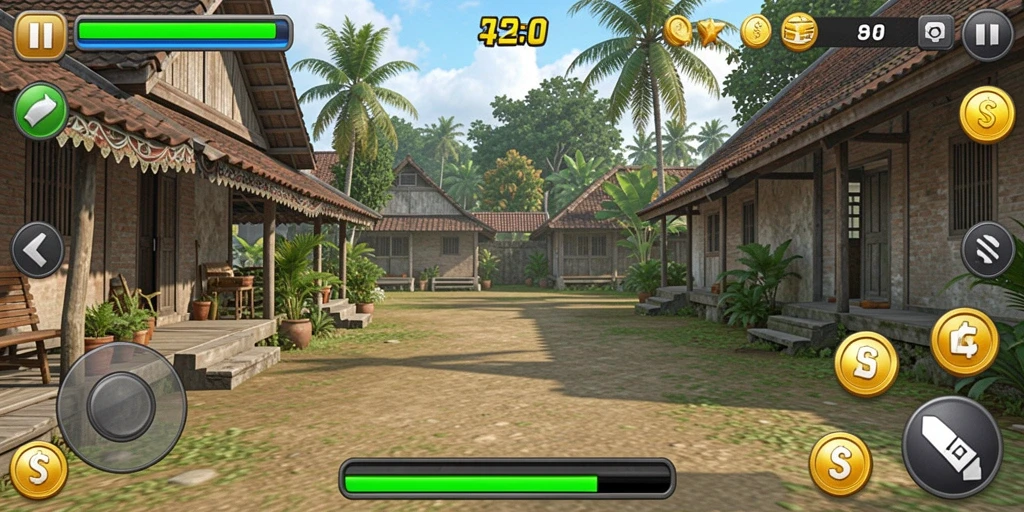 Berbagai pilihan senjata untuk meningkatkan gameplay.
